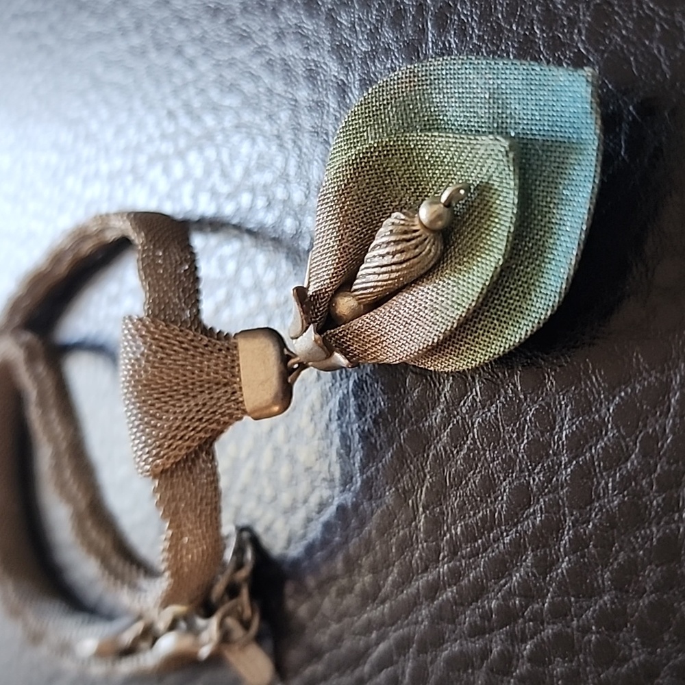 Sarah Cavender Metalworks Mesh Pendant Necklace